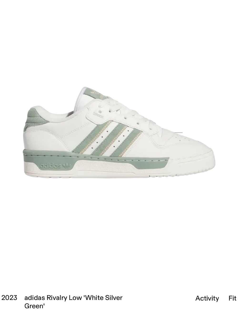 adidas White Sneakers with Mint Accents